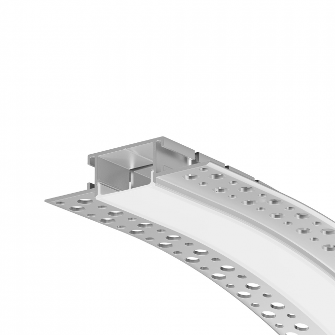 Алюминиевый профиль встраиваемый MAYTONI ALM-6214TB-S-2M с вертикальным изгибом 636005