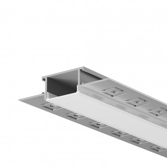 Алюминиевый профиль встраиваемый скрытого монтажа MAYTONI ALM-011-S-3M 636009 Алюминиевый профиль встраиваемый скрытого монтажа MAYTONI ALM-011-S-3M 636009