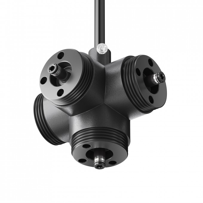 Х-образный вертикальный коннектор для системы с вводом питания MAYTONI SHELF CA019L4C-P-B