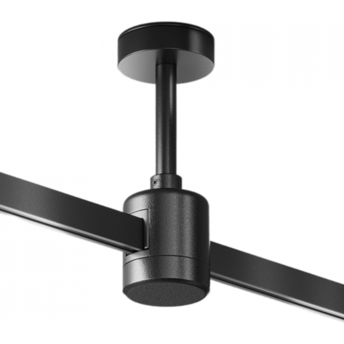 Крепление потолочное MAYTONI SHORT FLARITY 78мм с прямым коннектором питания черный TRA156C-IPC1-B