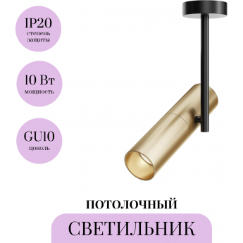 Потолочный светильник MAYTONI ELTI C020CL-01GB Потолочный светильник MAYTONI ELTI C020CL-01GB