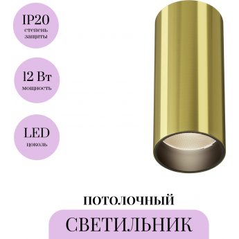 Потолочный светильник MAYTONI FOCUS LED C056CL-L12W3K-W-BS