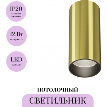 Потолочный светильник MAYTONI FOCUS LED C056CL-L12W4K-W-BS