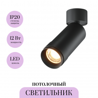Потолочный светильник MAYTONI FOCUS ZOOM C055CL-L12W2.7K-Z-B Потолочный светильник MAYTONI FOCUS ZOOM C055CL-L12W2.7K-Z-B