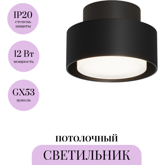 Потолочный светильник MAYTONI SPACE C092CL-GX53-B