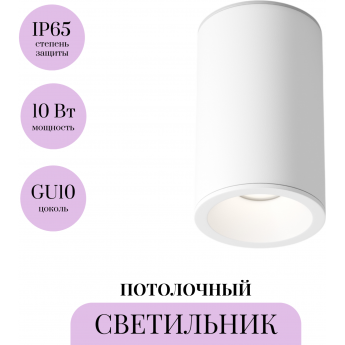 Потолочный светильник MAYTONI ZOOM C029CL-01-S-W Потолочный светильник MAYTONI ZOOM C029CL-01-S-W