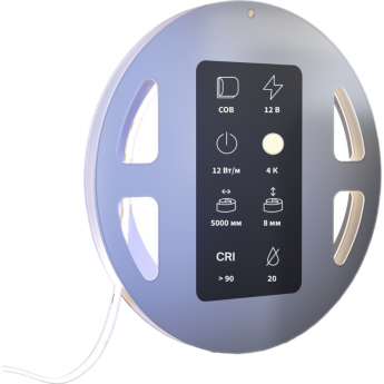 Светодиодная лента MAYTONI 24В COB 12Вт/м 4000К 5м IP 20 201076 Светодиодная лента MAYTONI 24В COB 12Вт/м 4000К 5м IP 20 201076