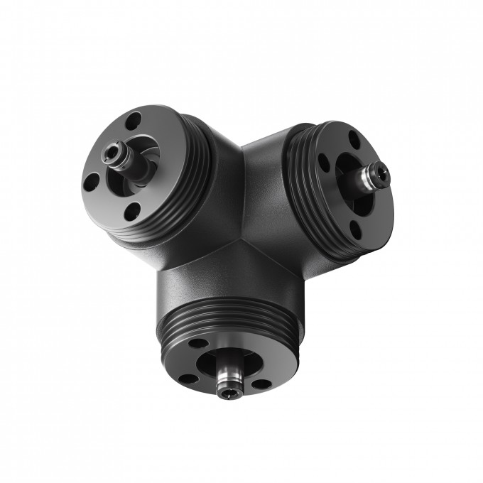 T-образный вертикальный коннектор для системы без ввода питания MAYTONI SHELF CA016TC-B