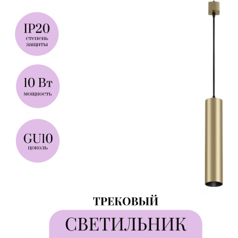 Трековый подвесной светильник MAYTONI FOCUS TR025-1-GU10-MG Трековый подвесной светильник MAYTONI FOCUS TR025-1-GU10-MG