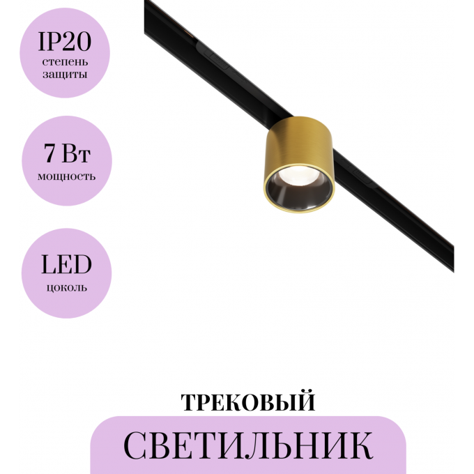 Трековый светильник MAYTONI ALFA S TR132-2-7W3K-BS