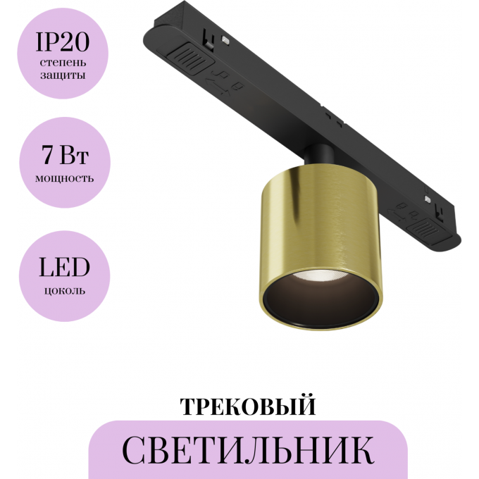 Трековый светильник MAYTONI ALFA S TR132-2-7W4K-BS