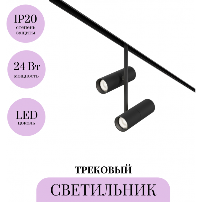 Трековый светильник MAYTONI ELTI DUO TR005-4-2X12W-DS-B