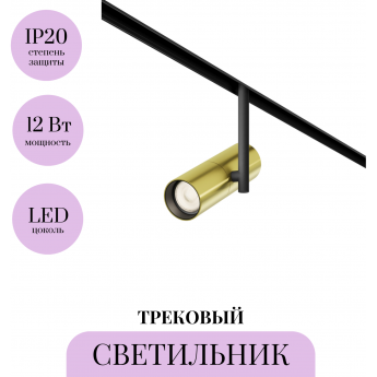 Трековый светильник MAYTONI ELTI TR005-2-12W3K-BBS Трековый светильник MAYTONI ELTI TR005-2-12W3K-BBS