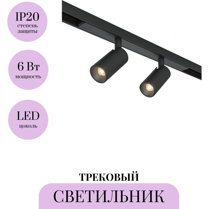 Трековый светильник MAYTONI FOCUS DUO BASITY TR176-1-2X3WTW-M-B