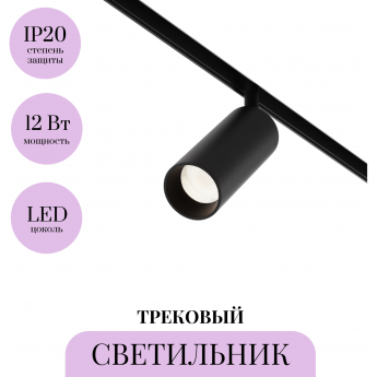 Трековый светильник MAYTONI FOCUS LED TR032-2-12W4K-M-B