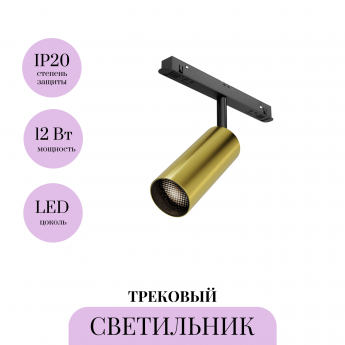 Трековый светильник MAYTONI FOCUS LED TR032-2-12W4K-M-BBS