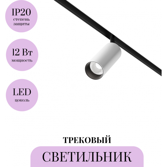 Трековый светильник MAYTONI FOCUS LED TR032-2-12W4K-M-BW