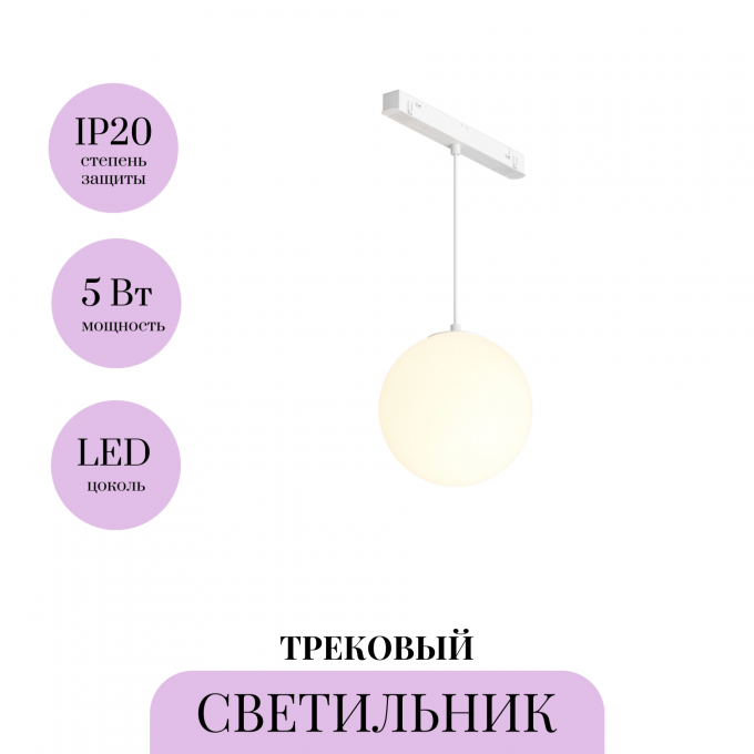 Трековый светильник MAYTONI LUNA TR039-2-5W3K-W