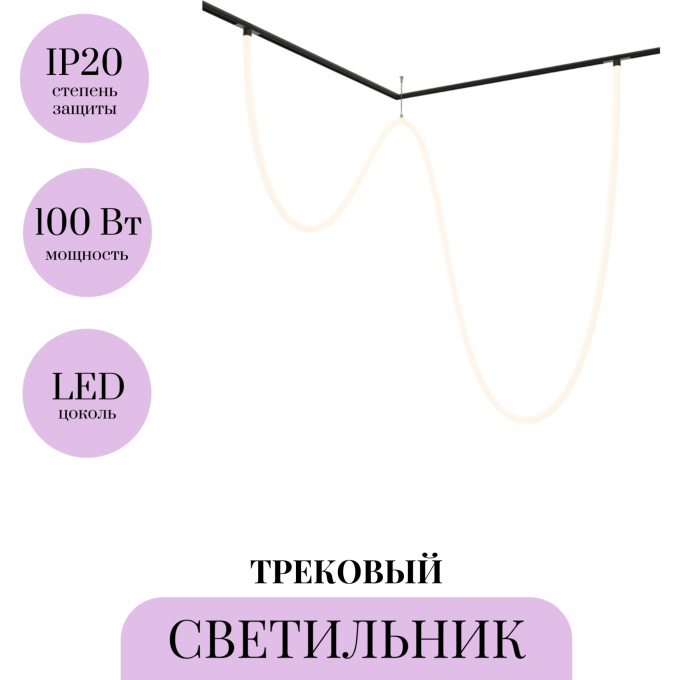 Трековый светильник MAYTONI TAU TR101-2-100W4K-B