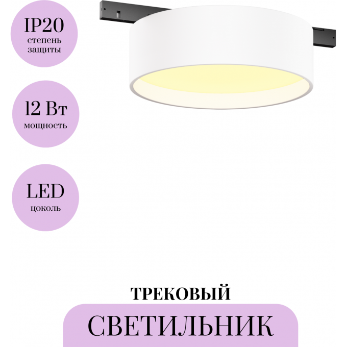 Трековый светильник MAYTONI ZON LEVITY TR189-1-12W2.7K-BW